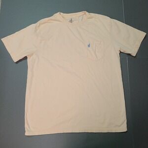 Johnnie-O Men's Large Orange Dale 2.0 Crewneck Pocket T-Shirt Short Sleeve